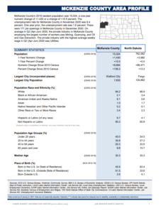 McKenzie Co Area Profile